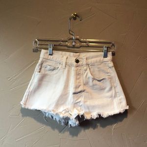 White Brandy Melville Denim Shorts